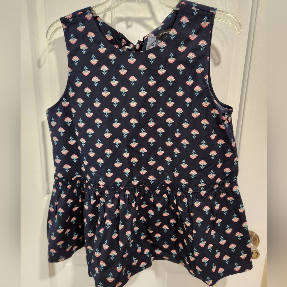NWT Ann Taylor sleeveless peplum blouse
